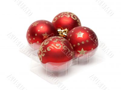 Red cristmas balls