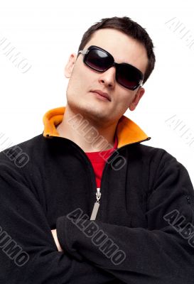Portrait men in sunglasses