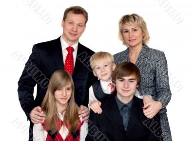 Merry big family portrait