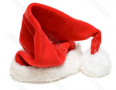 Red cristmas hubcap santa