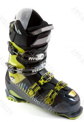 New ski shoe in metallic earring