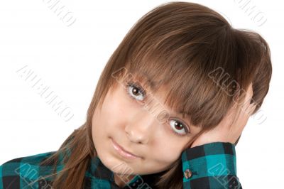 Portrait of the young beautiful girl