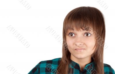 Portrait of the young beautiful girl