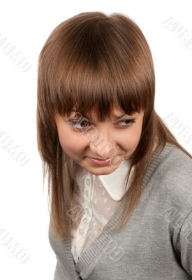 Portrait young beautiful girl