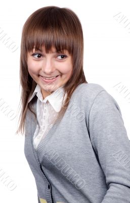 Portrait young beautiful girl