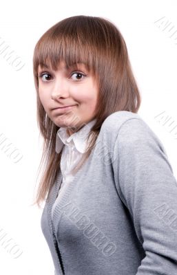 Beautiful girl wonders