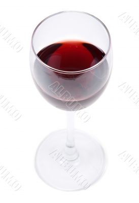 Tall wine glass red wine