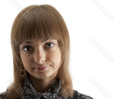 Portrait of the beautiful young girl