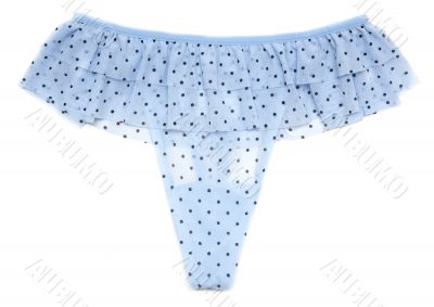 Blue feminine panties