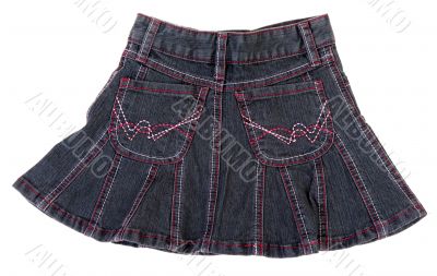 Jeans mini skirt insulated