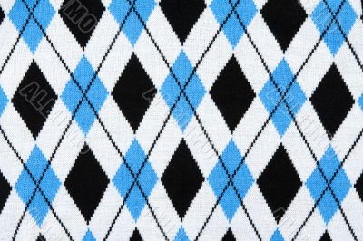 Background from knitted plaid fabrics
