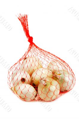 Light onion in packing from red net