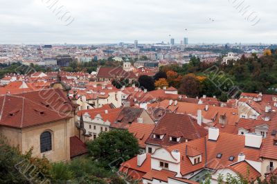 View of Prague from the top