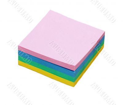 Colour note in form of the square Colour note in form of the square