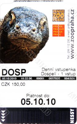 Ticket in Prague zoo