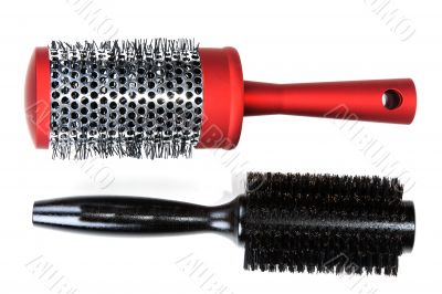 Two red massages comb