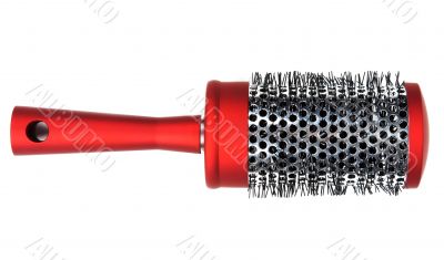 One red massages comb