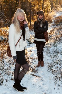Two beautiful young girls