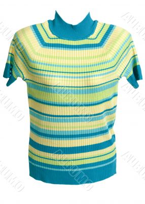 Feminine striped sweater with short sleeve Feminine striped sweater with short sleeve