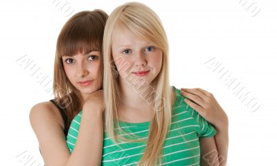 Portrait of two friends