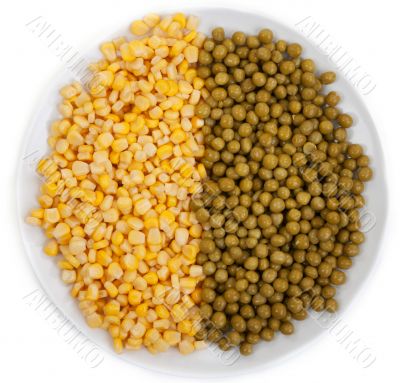 Corn and peas