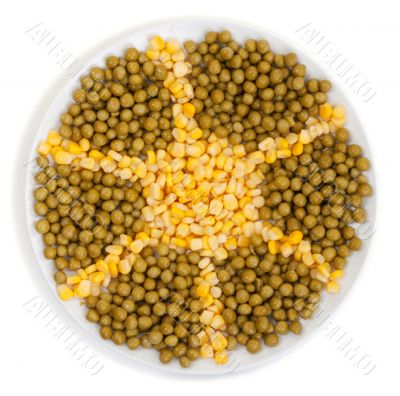 Corn and peas