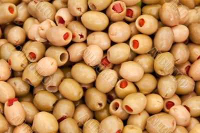 Background of ripe olives