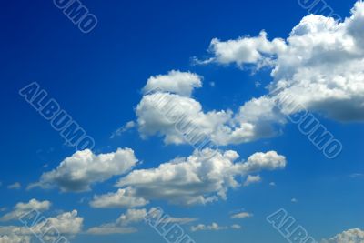 Blue sky and white clouds