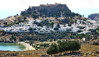 Ancient greek town Lindos