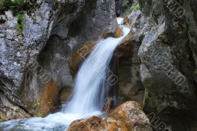 waterfall in the mountain