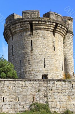 fortifications of a castle