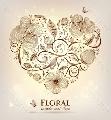 Floral heart