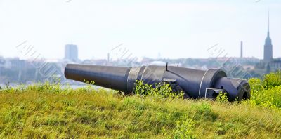 Old Russian Cannon in Suomenlinna Sveaborg Helsinki Finland