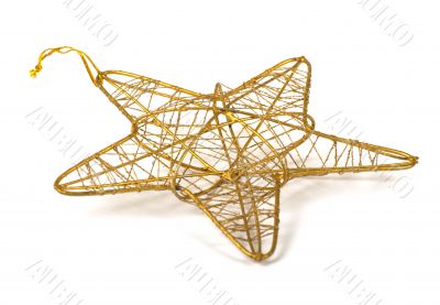 Gold christmas star