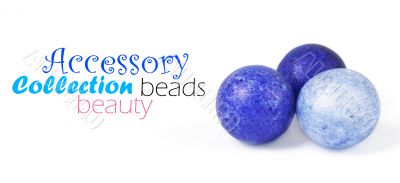 Color beads isolated on white Color beads isolated on white