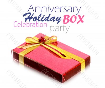 Red Gift Box on white background Red Gift Box on white background
