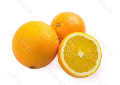 Two and half oranges