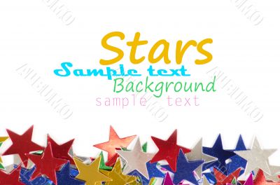 Colored stars background for your text on photo, and other.