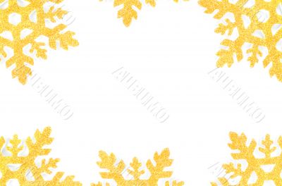 Christmas tree decoration star isolated on white background