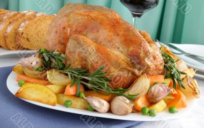  Roasted Chicken with Vegetables