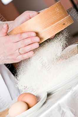 flour sieved