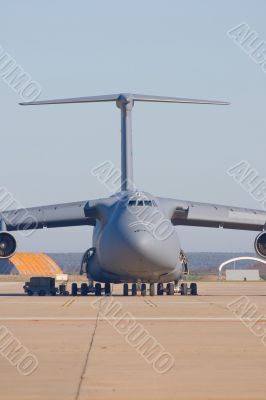 Transporting airplane