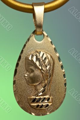 Pendant of the virgin girl