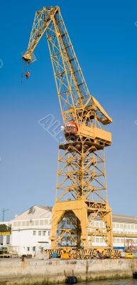 Crane in the port