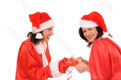 two woman santa two woman santa