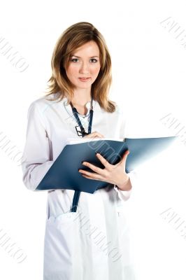 A woman doctor A woman doctor