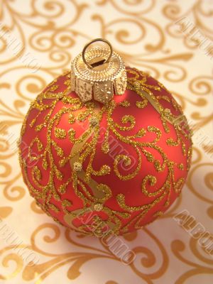 beautiful Christmas ball ornaments with gold 
