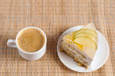 Fruit cake with pineapple and apple Fruit cake with pineapple and apple