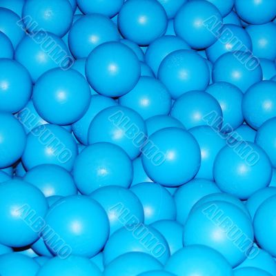 Blue balls abstract background