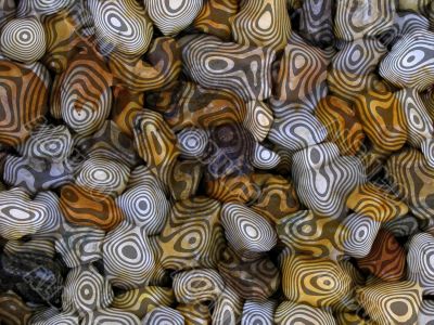 Abstract Pebbles Art Effect